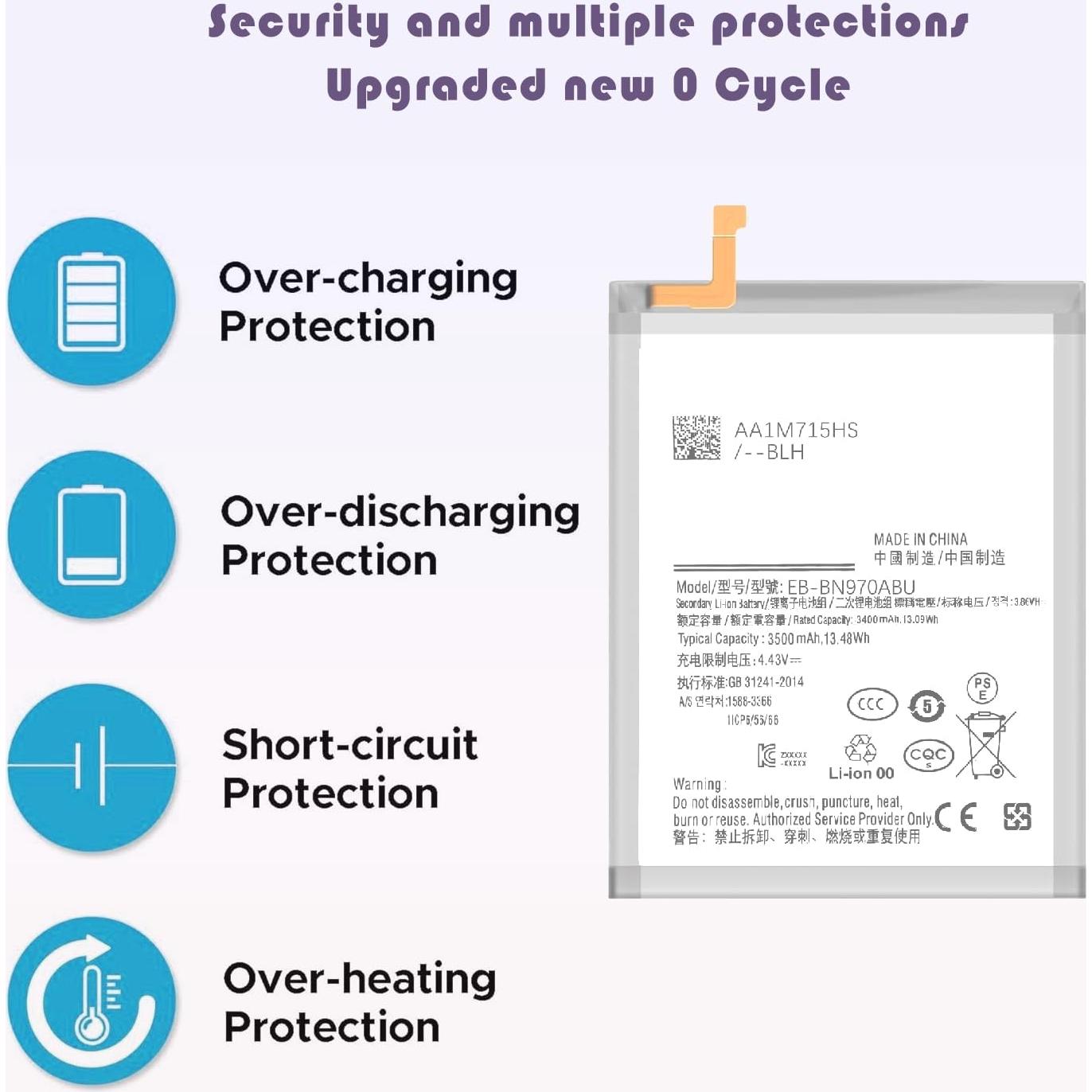 Batería Mejorada Samsung Galaxy Note 10 SM-N970 con Kit