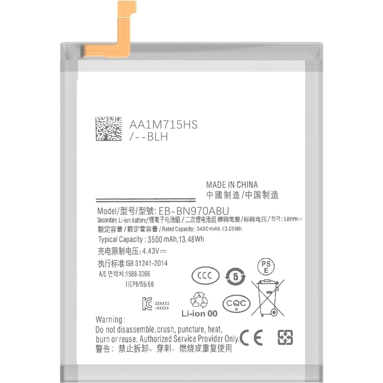 Batería Mejorada Samsung Galaxy Note 10 SM-N970 con Kit