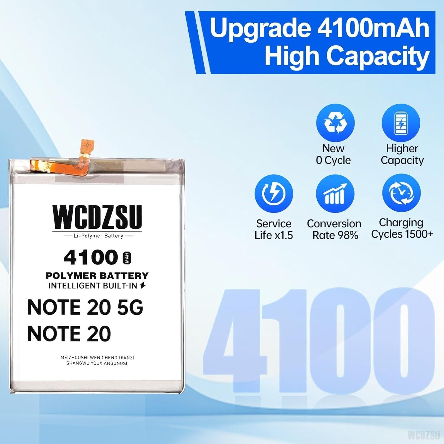 Batería de Reemplazo 4100mAh para Samsung Galaxy Note 20 5G