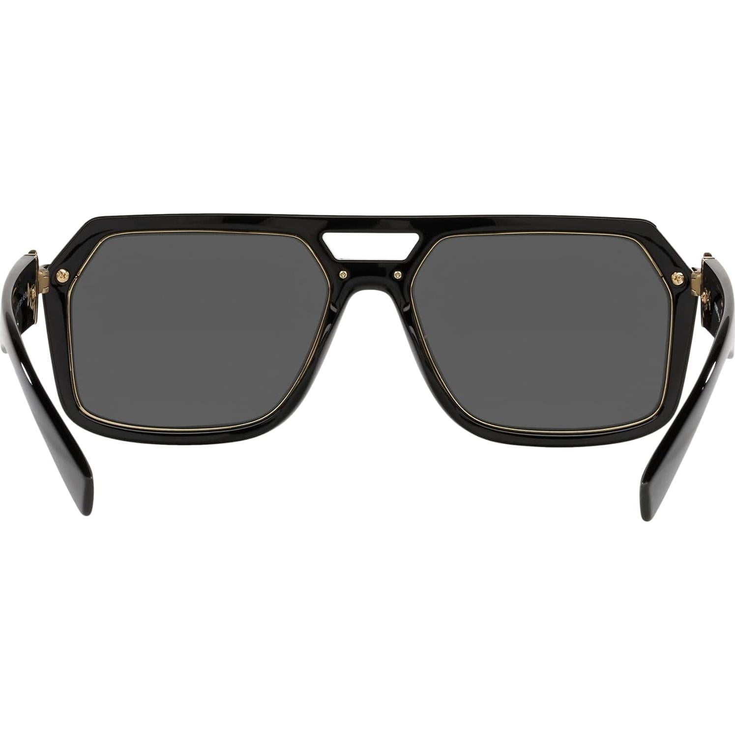 Gafas de sol Versace Hombre Marco Negro Lentes Grises 58mm
