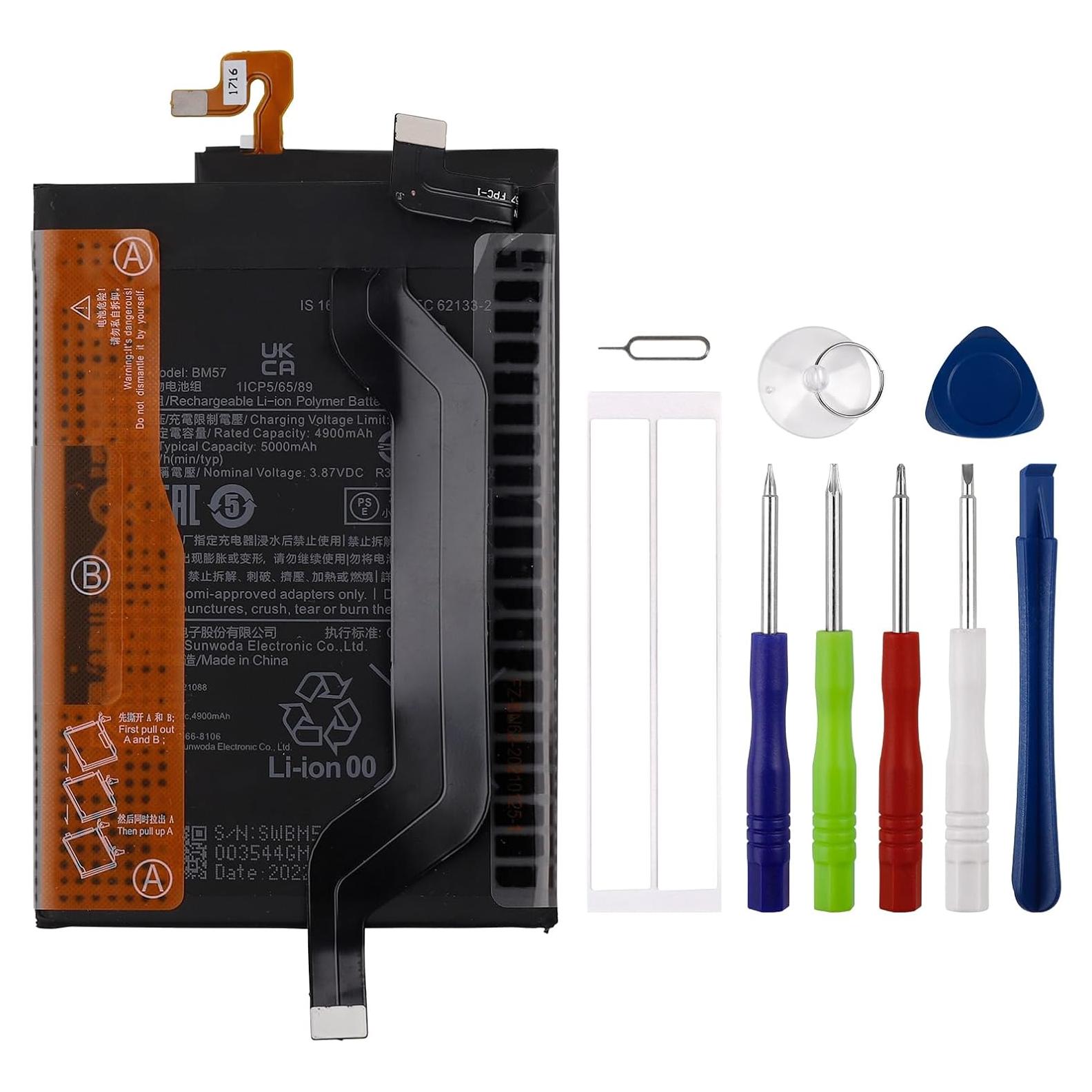 Batería de Reemplazo BM57 para Xiaomi Redmi Note 10 Pro 5020mAh