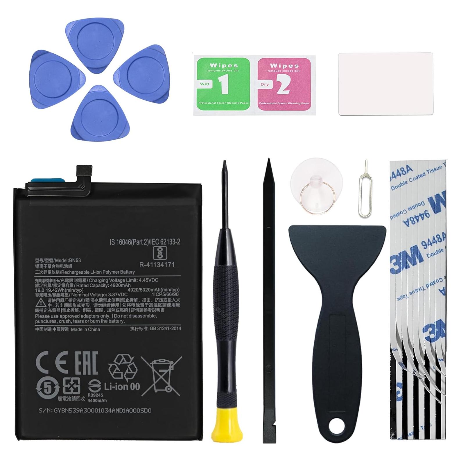 Batería de Reemplazo BN53 MAXSHARKS para Redmi Note 9 Pro/10 Pro 4G