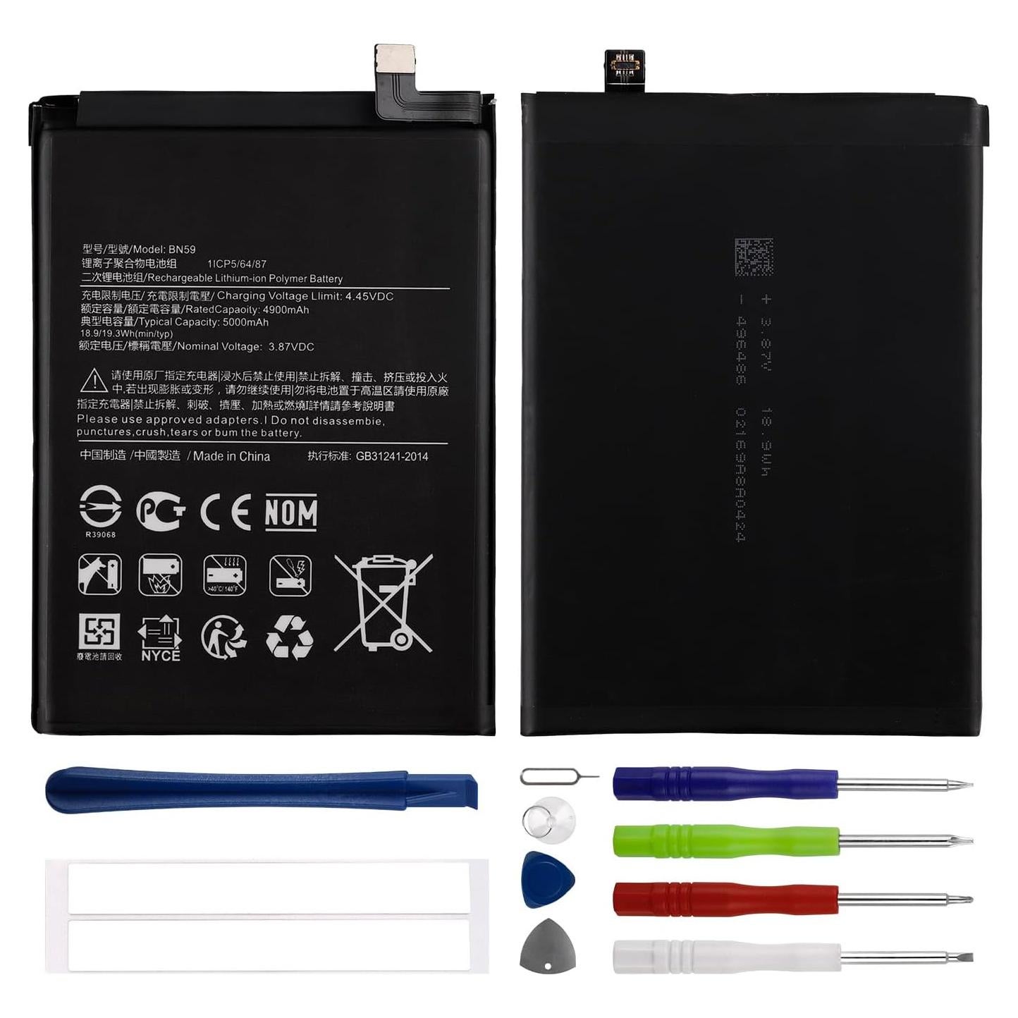 Batería Duotipa BN59 para Redmi Note 10/Pro/S con Kit Herramientas