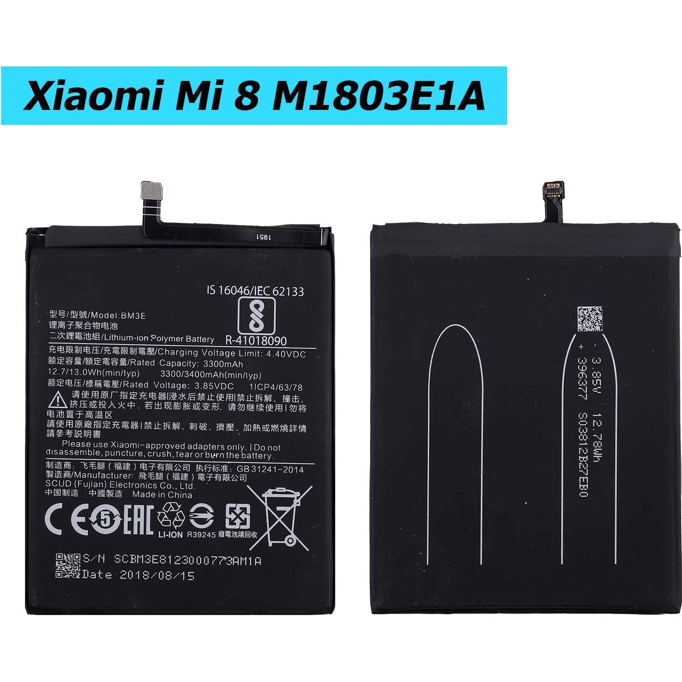 Batería de Reemplazo BM3E para MI 8 - 3300mAh con Herramientas