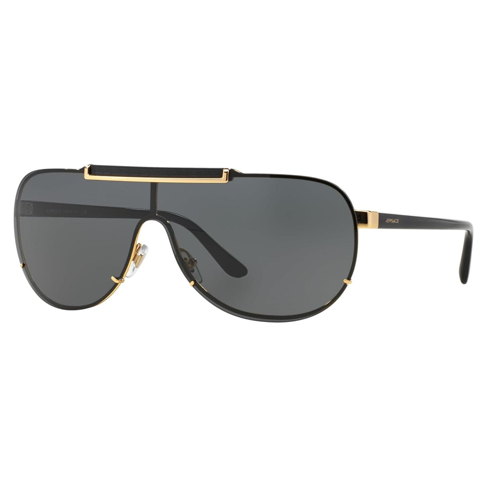 Gafas de sol Versace Hombre Marco Dorado Lentes Grises