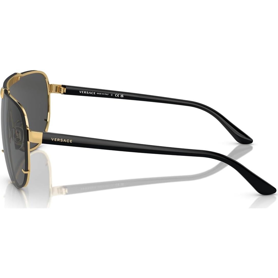 Gafas de sol Versace Hombre Marco Dorado Lentes Grises