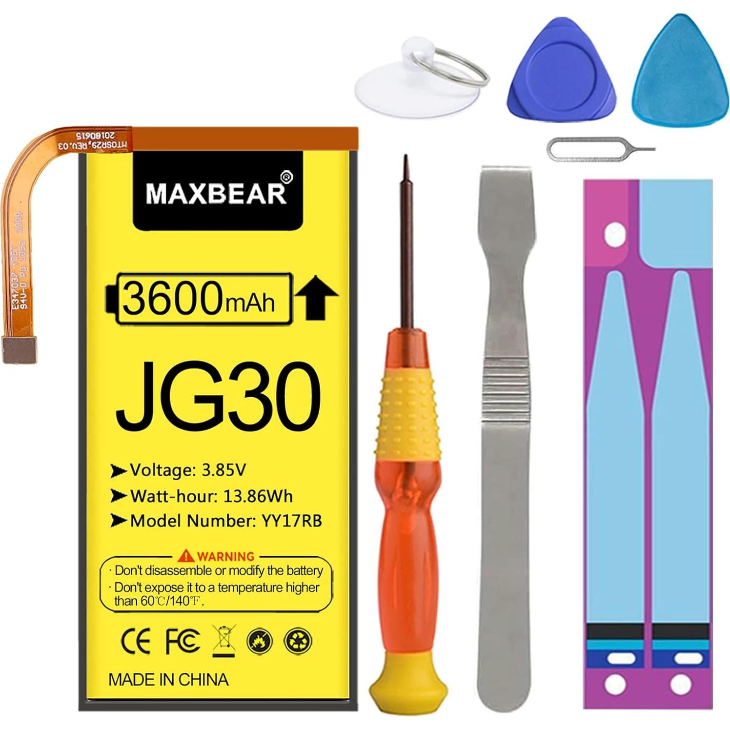 Batería de Reemplazo MAXBEAR 3600mAh para Moto G7