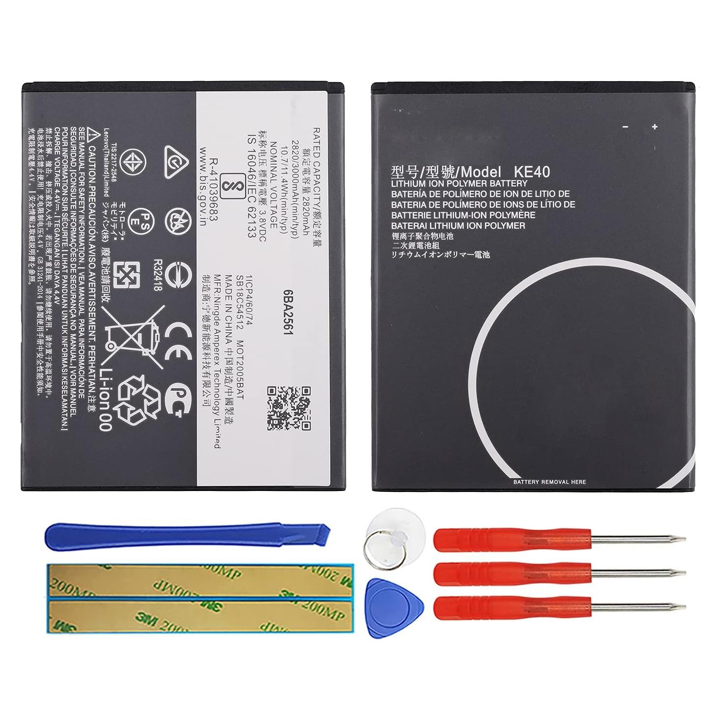 Batería Duotipa KE40 2820mAh para Moto E6 XT2005 con Herramientas