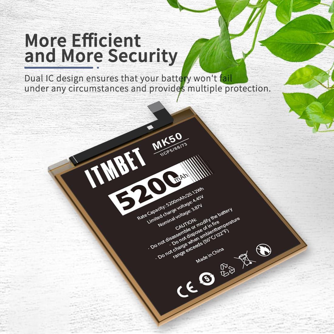 Batería de Reemplazo MK50 5200mAh para Motorola Moto G 5G