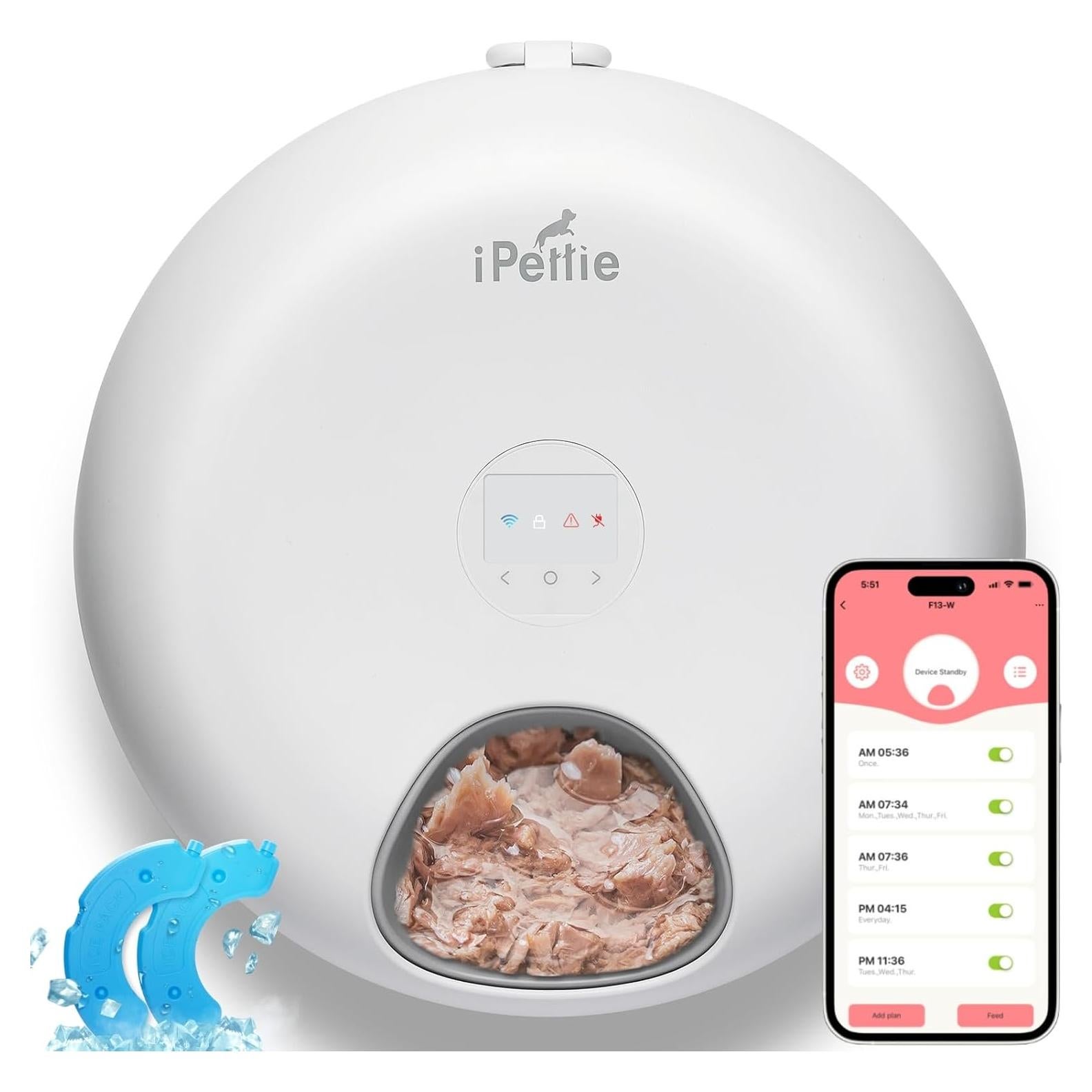 Dispensador Automático de Comida iPettie Donut Frost WiFi