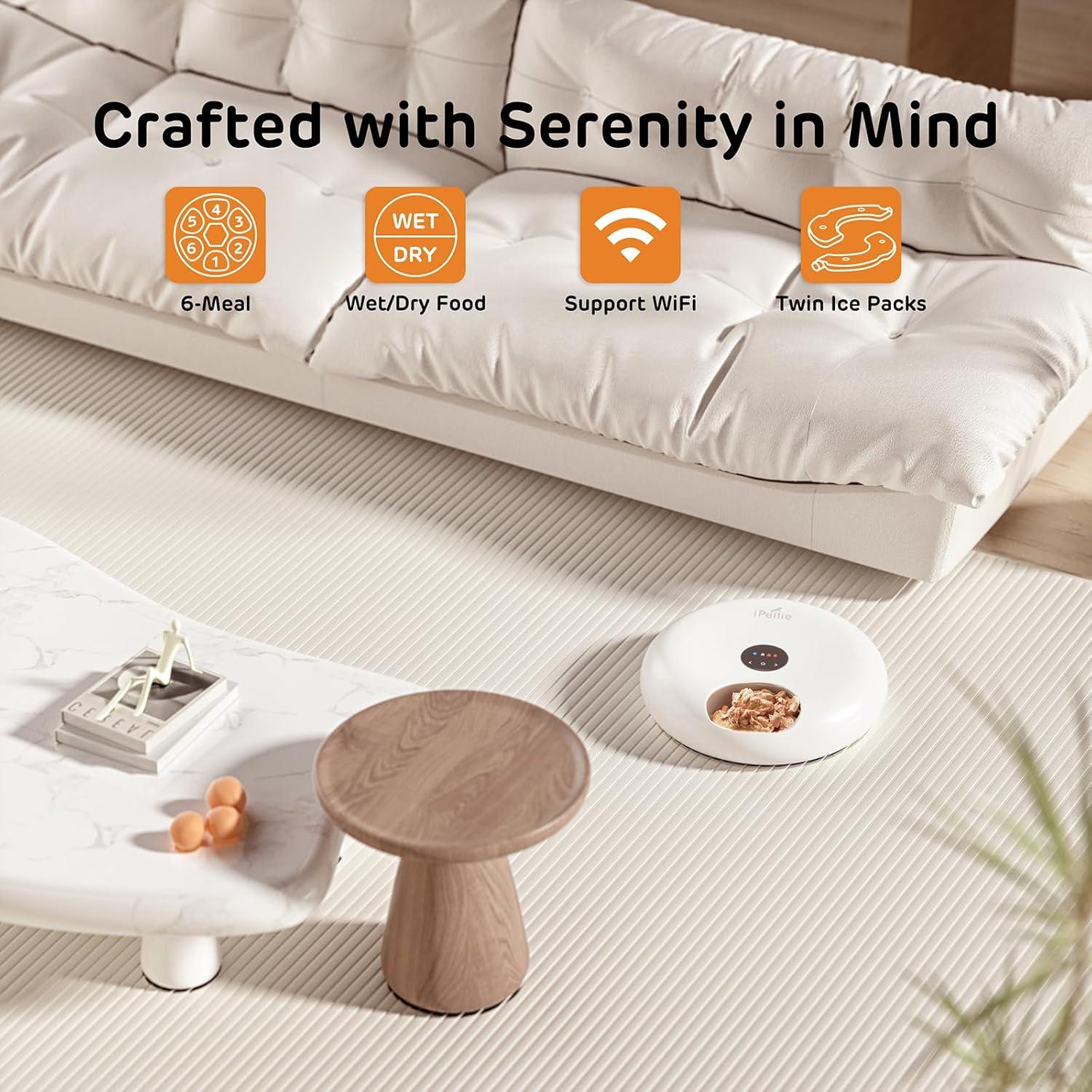 Dispensador Automático de Comida iPettie Donut Frost WiFi