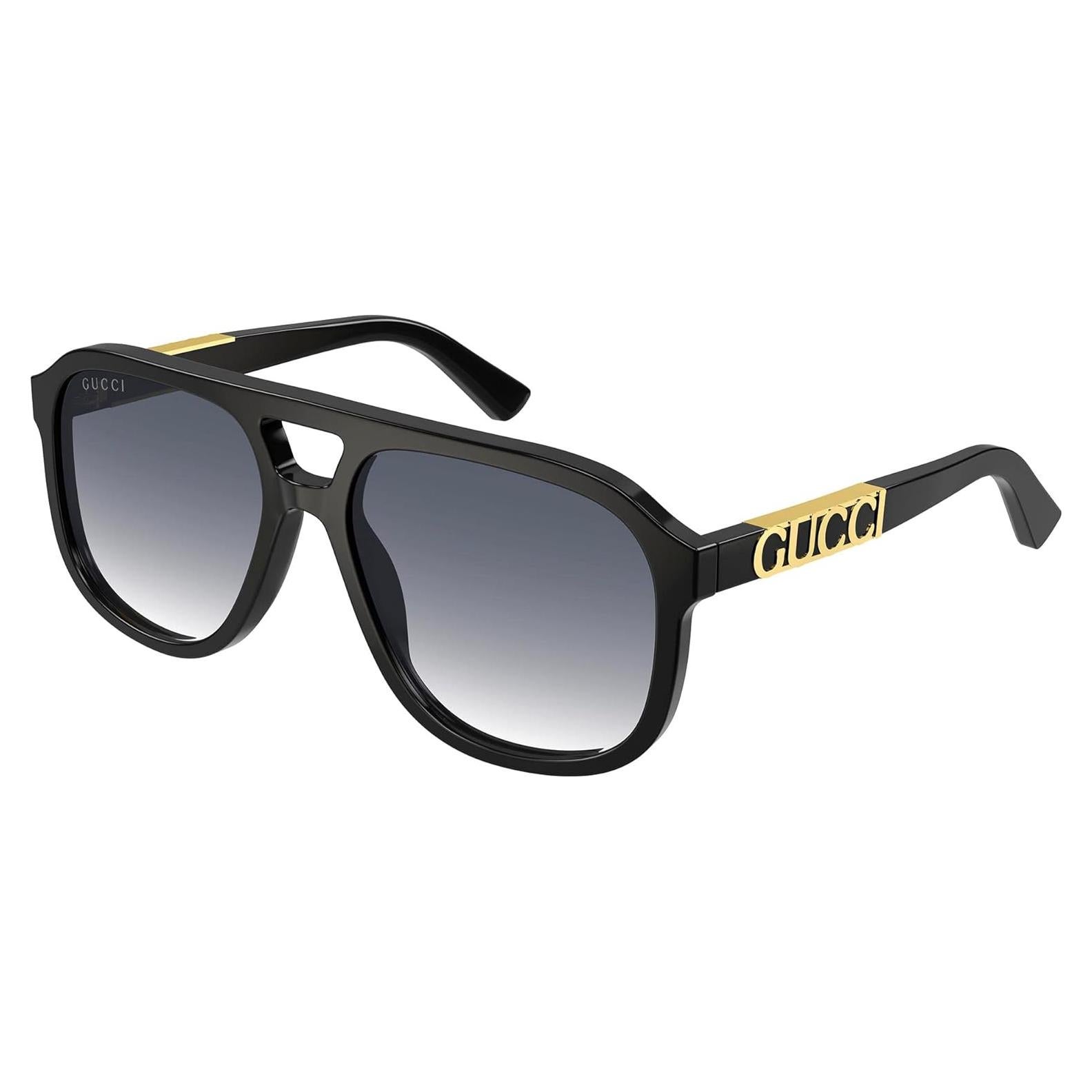 Gafas de sol piloto Gucci GG1188S Negro 58mm Unisex