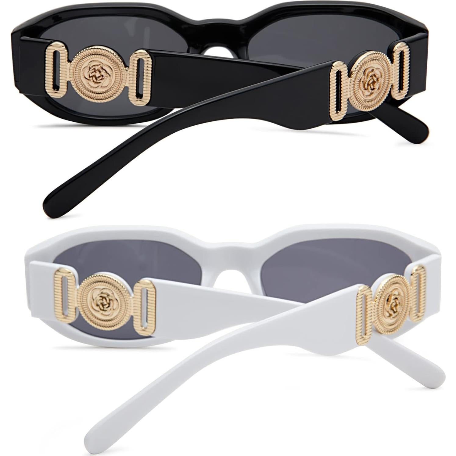 Gafas de sol rectangulares HYCREDI UV400 para hombres y mujeres