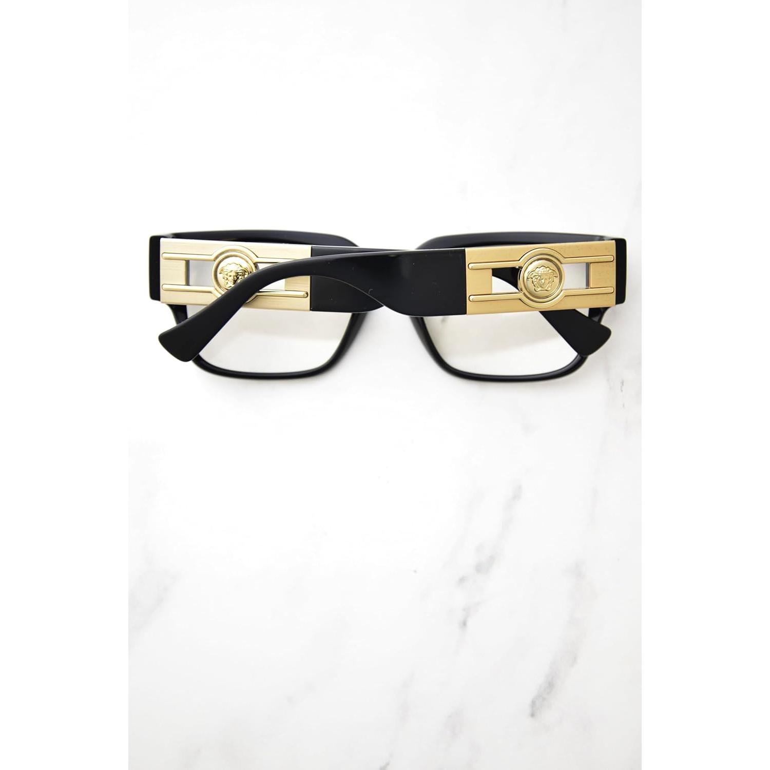 Gafas de Sol Versace VE 3350 Negro Oro 55-18-140 Hombres