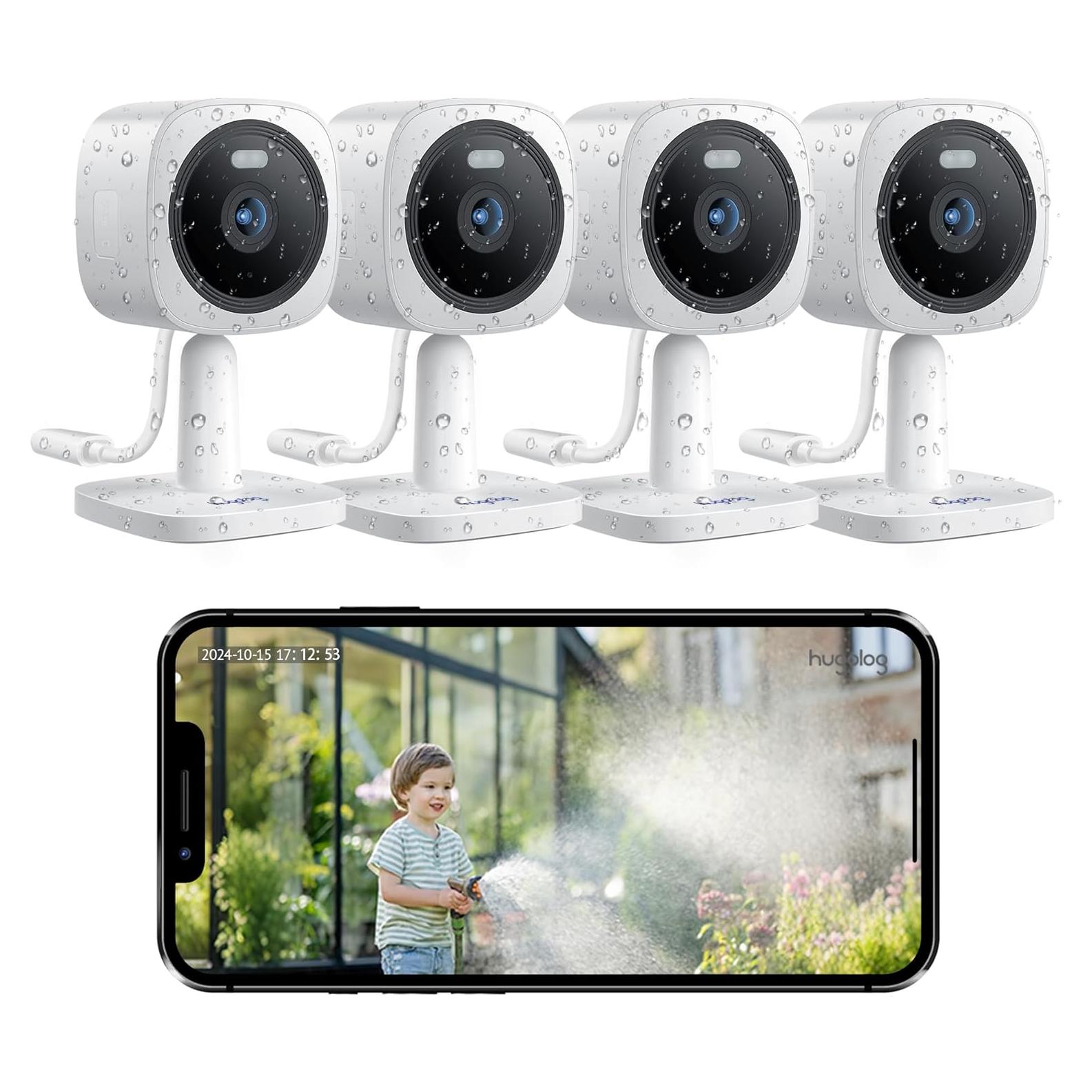 Cámaras de Seguridad Hugolog 3K 5MP con Visión Nocturna