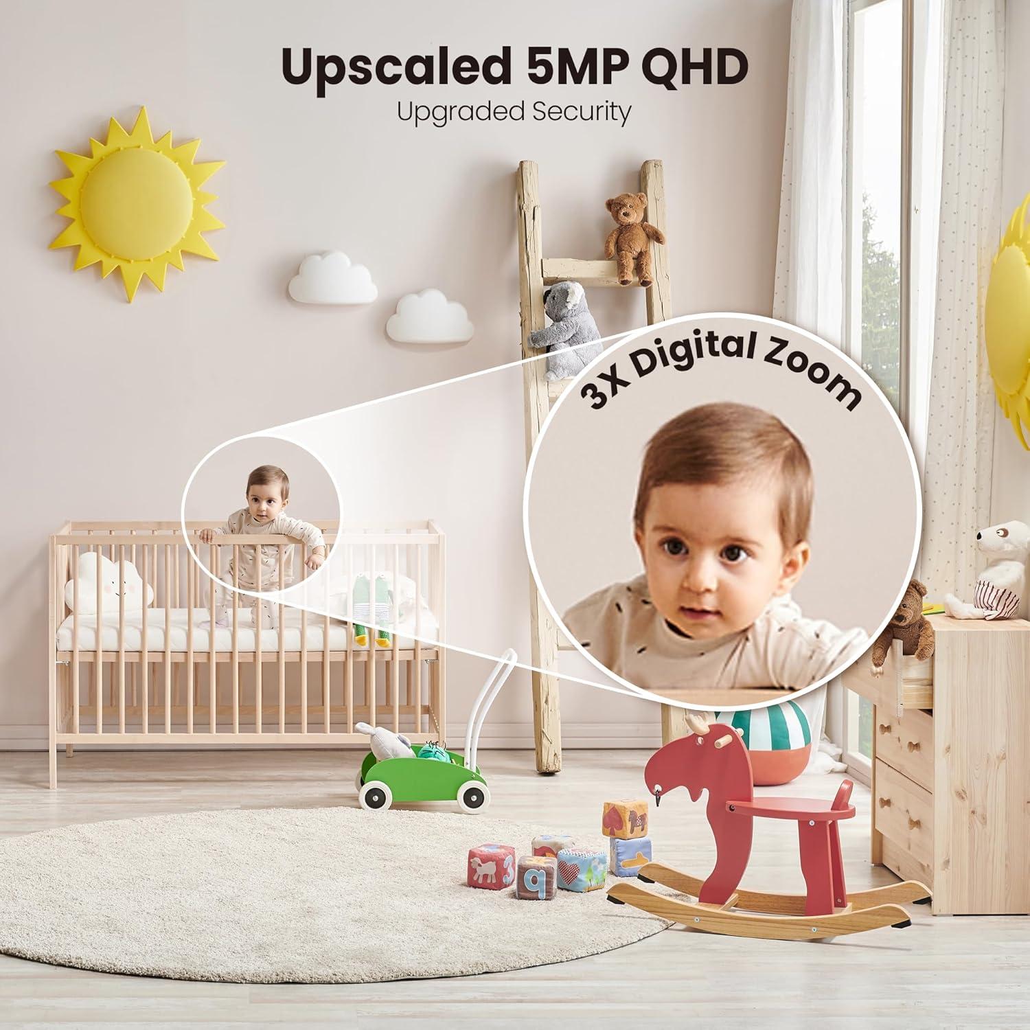 Cámaras de Seguridad Hugolog 3K 5MP con Visión Nocturna