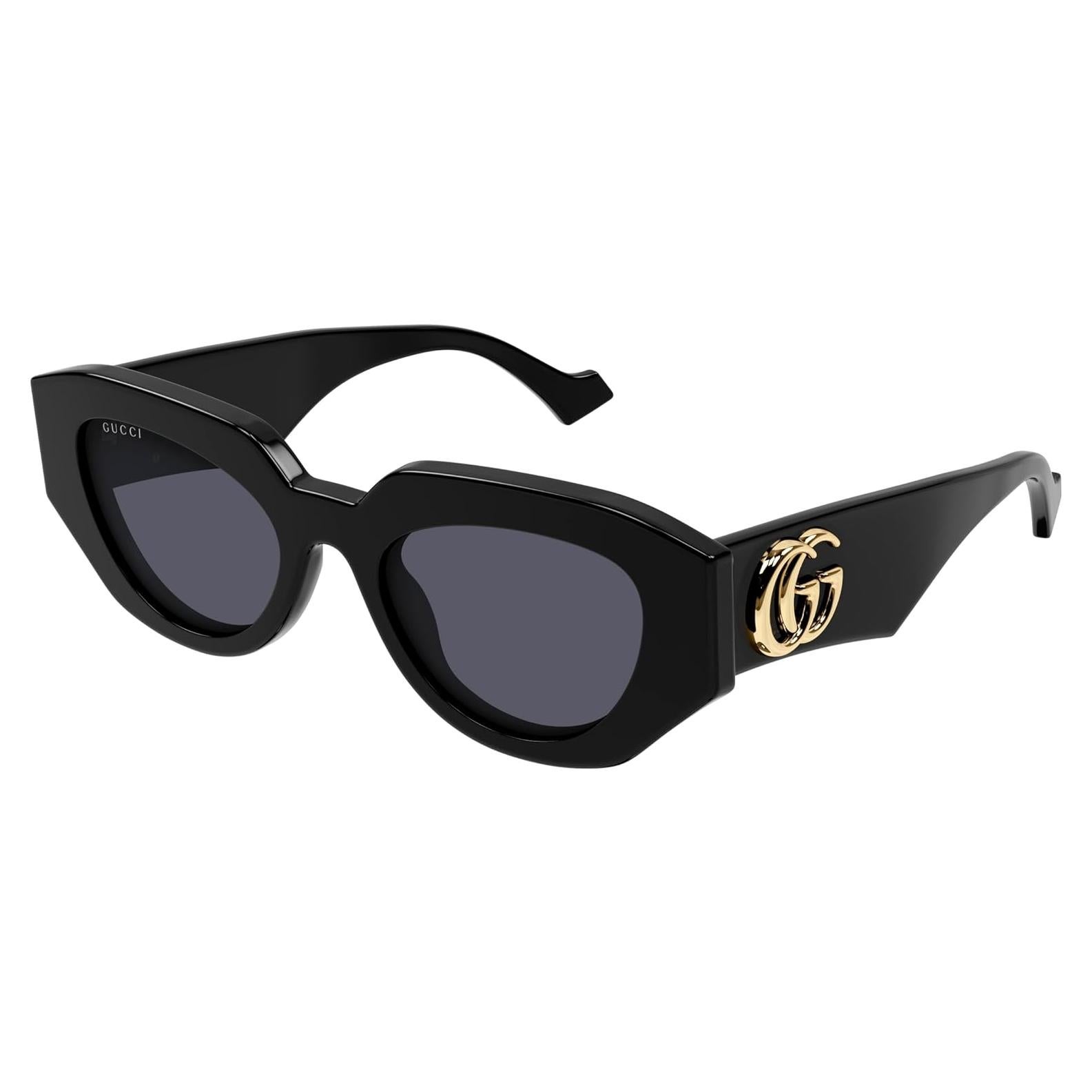 Gafas de sol Gucci Ojo de Gato Negro 51mm con Funda
