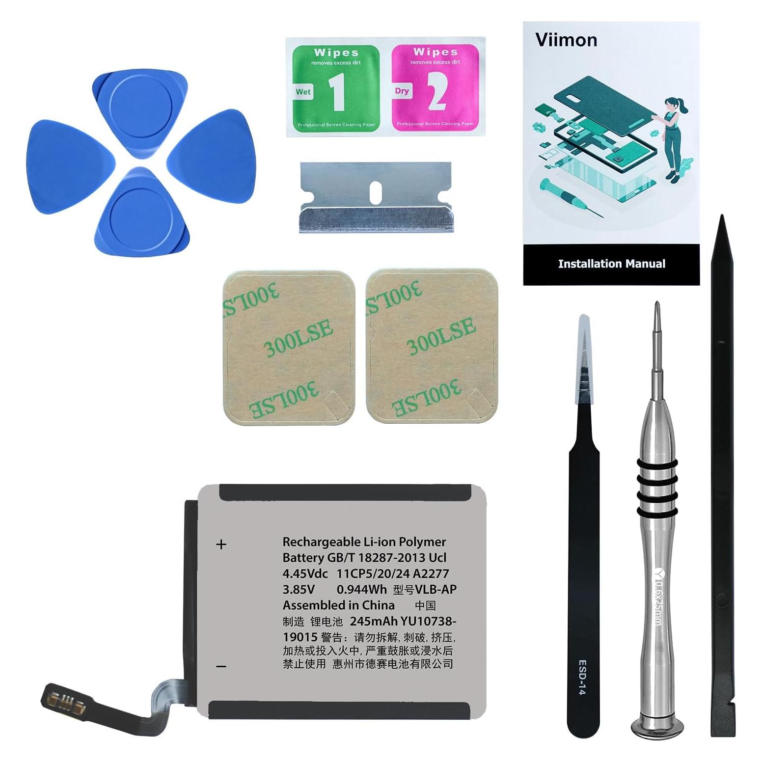 Batería de Reemplazo para Apple Watch Series 5 40mm Viimon con Herramientas