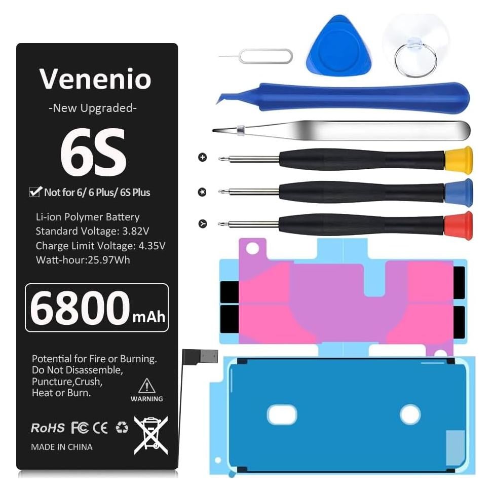 Batería de Reemplazo para iPhone 6S 6800mAh con Herramientas