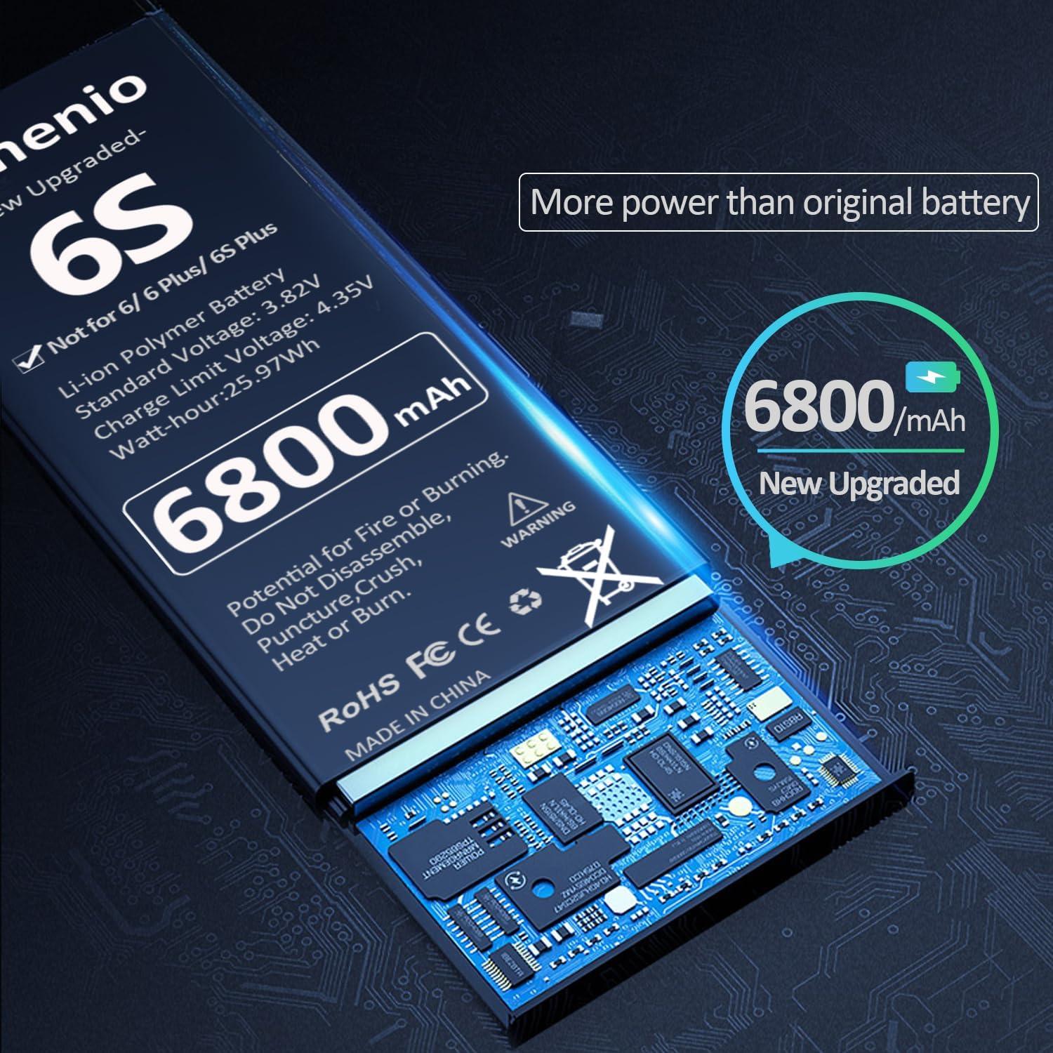 Batería de Reemplazo para iPhone 6S 6800mAh con Herramientas