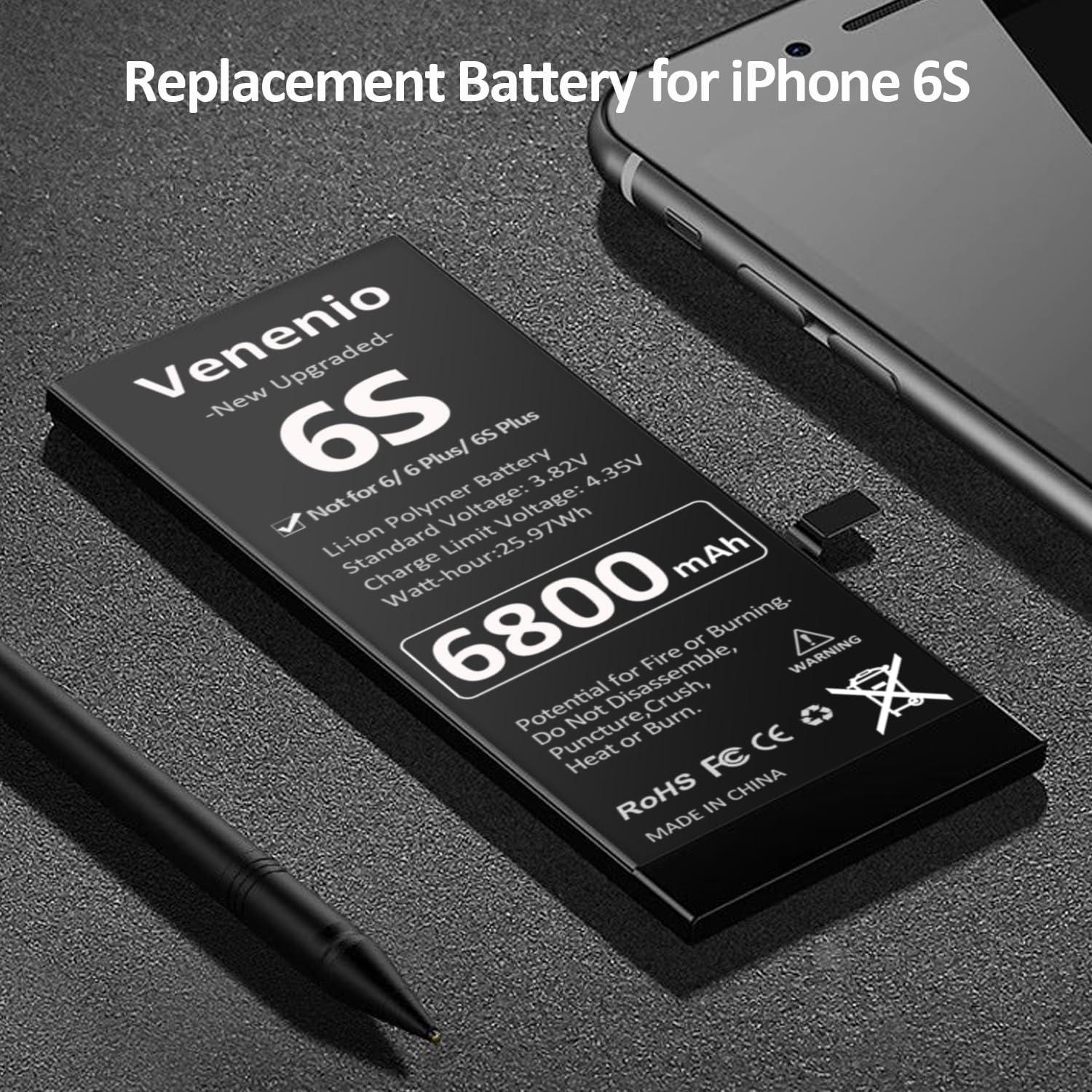Batería de Reemplazo para iPhone 6S 6800mAh con Herramientas