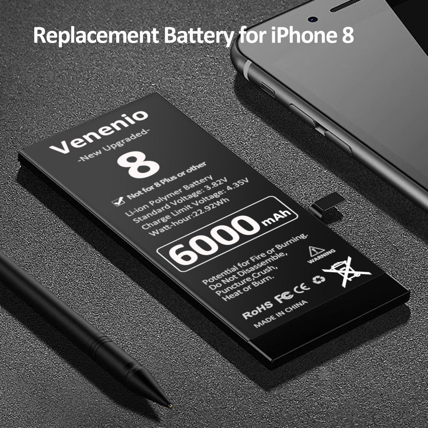 Batería de Reemplazo para iPhone 8 6000mAh con Herramientas