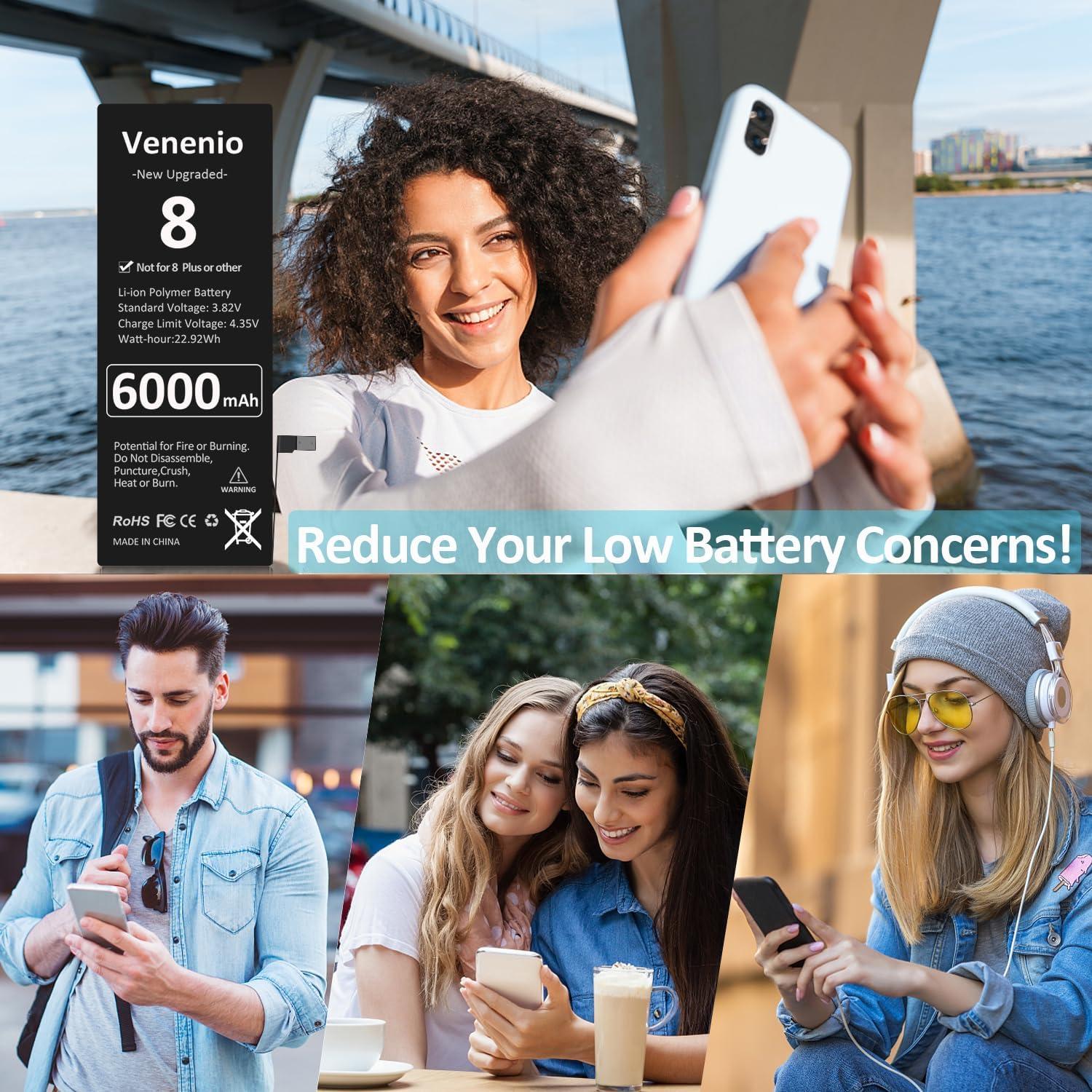 Batería de Reemplazo para iPhone 8 6000mAh con Herramientas