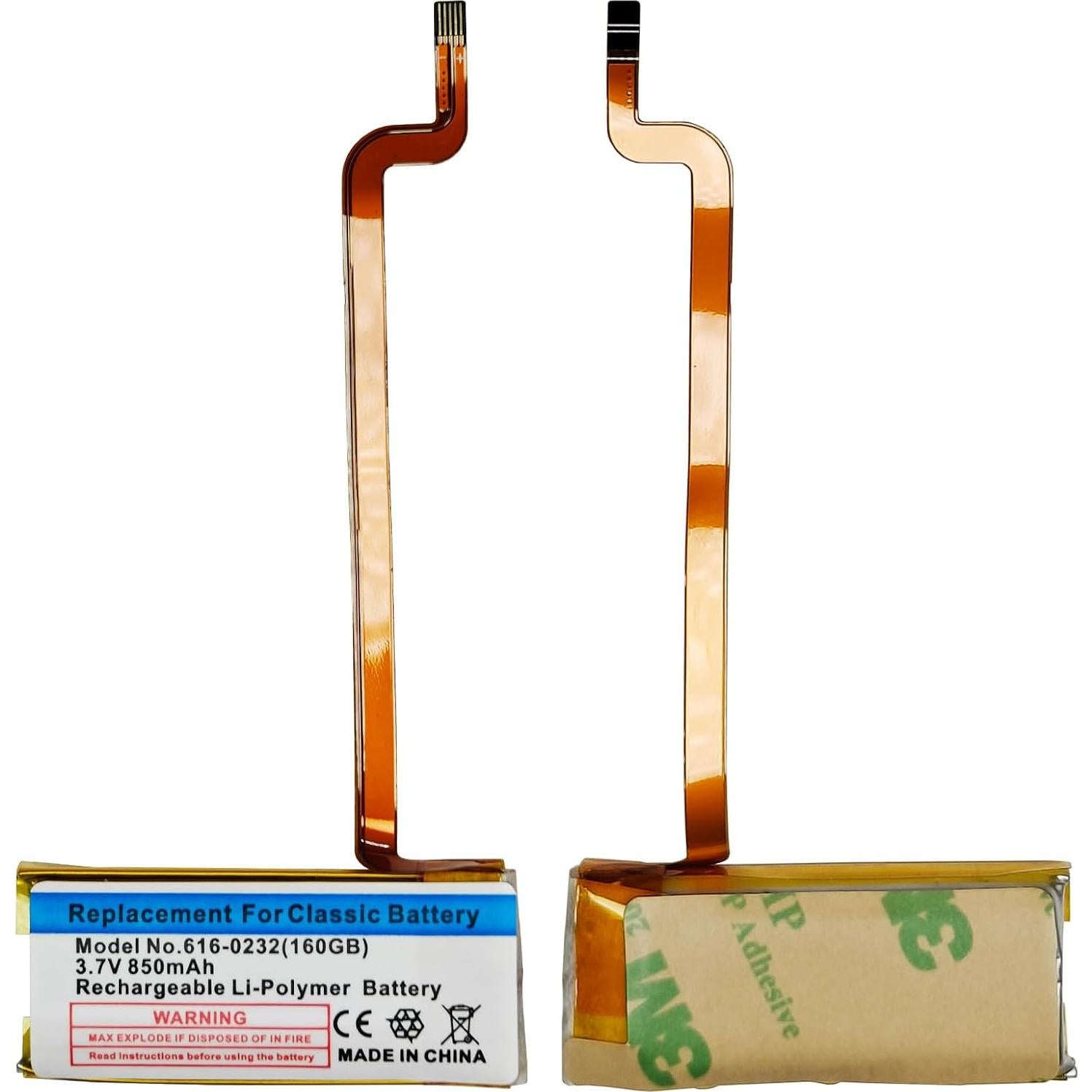 Batería de Reemplazo GREEN FUSION para iPod 6ta/7ma 160GB