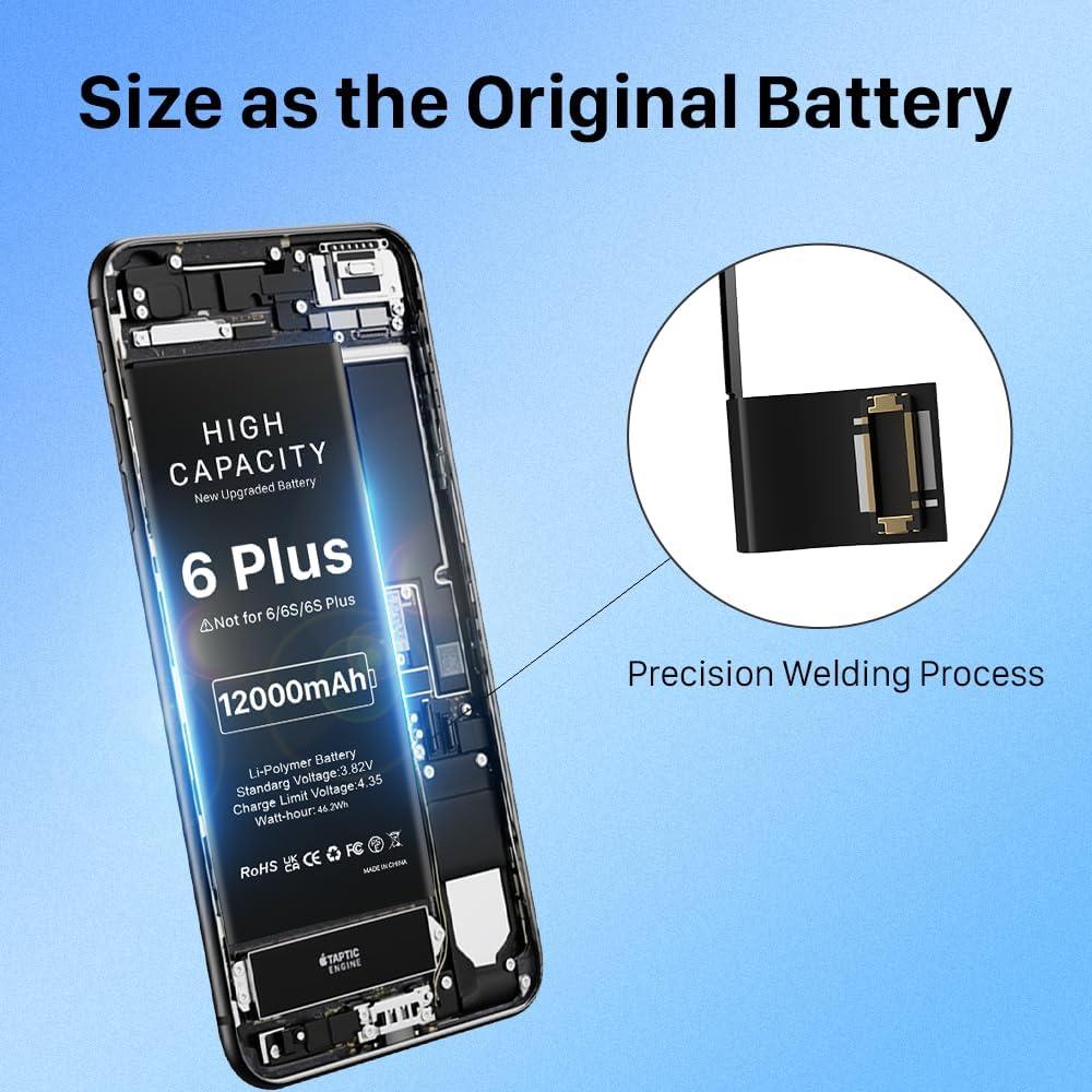 Batería WAVYPO 8500mAh para iPhone 6 Plus A1522 A1524 A1593