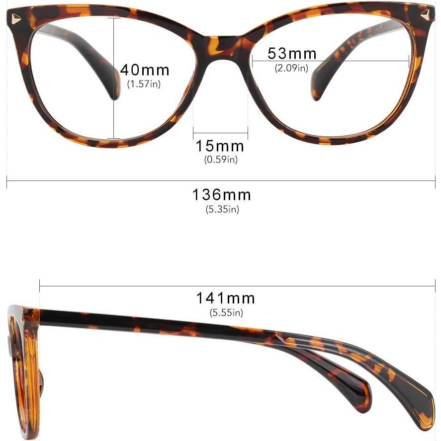 Gafas de Ojos de Gato MEETSUN para Mujeres - Leopardo