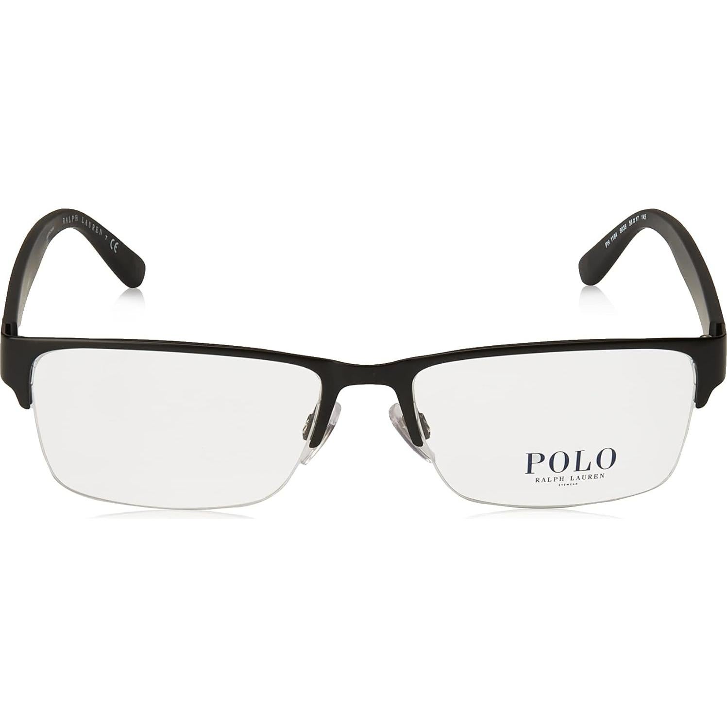 Gafas de Prescripción Polo Ralph Lauren PH1164 Negro Mate 56mm