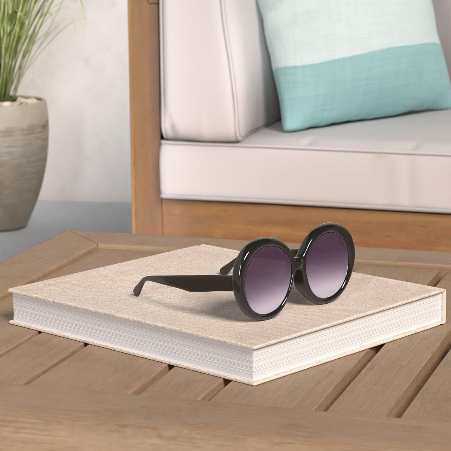 Gafas de sol redondas Karsaer UV400 grandes unisex