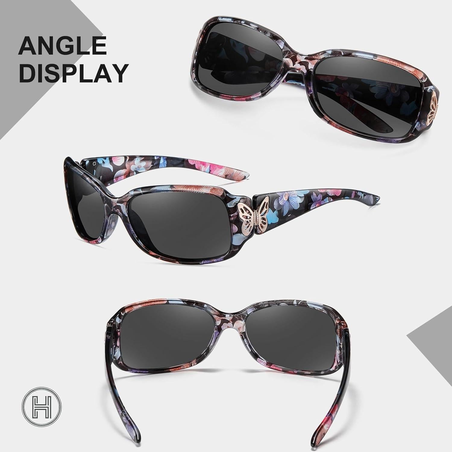 Gafas de sol HAOLOTA para mujeres - Diseño mariposa UV400