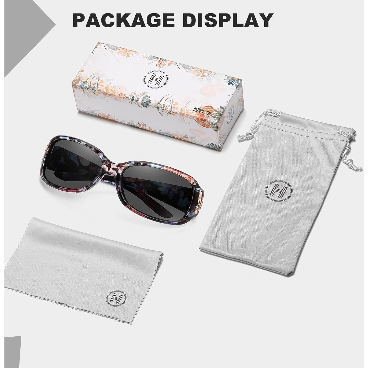 Gafas de sol HAOLOTA para mujeres - Diseño mariposa UV400