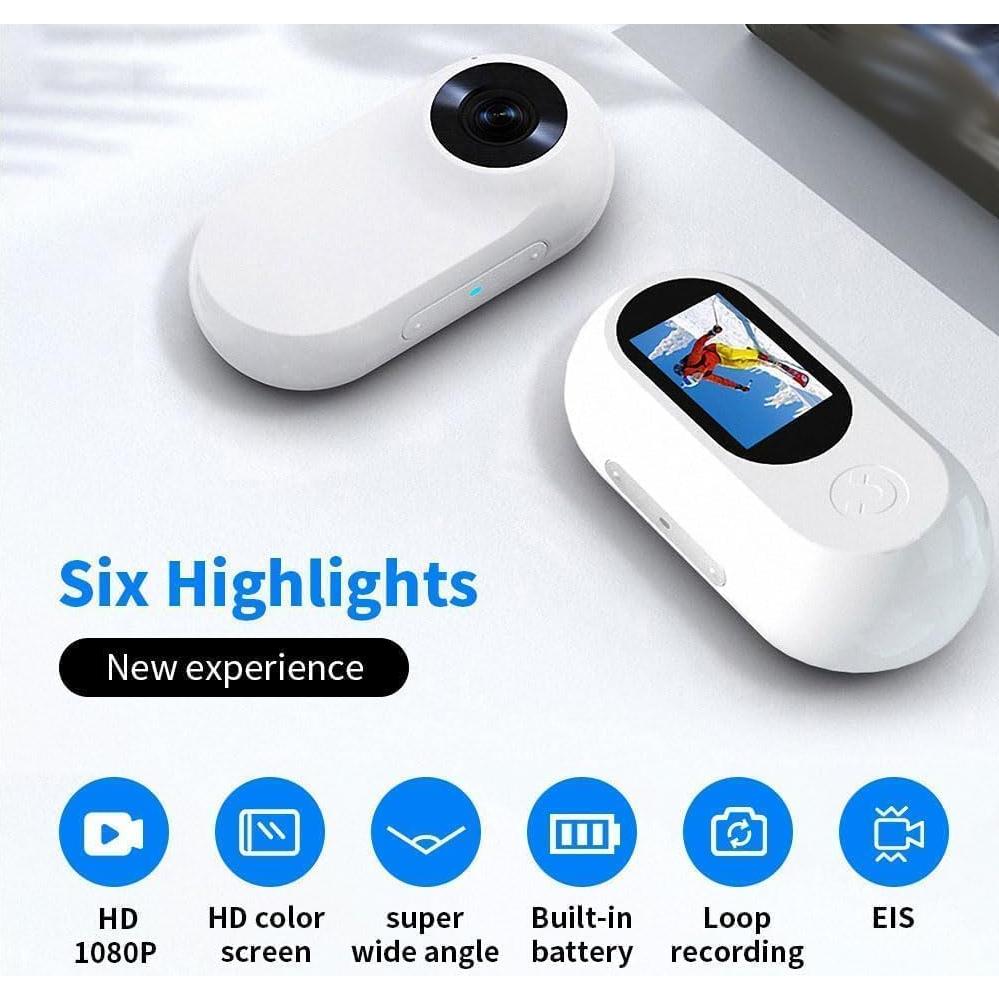 Cámara de Collar para Gatos Ehomful HD 1080P Compacta