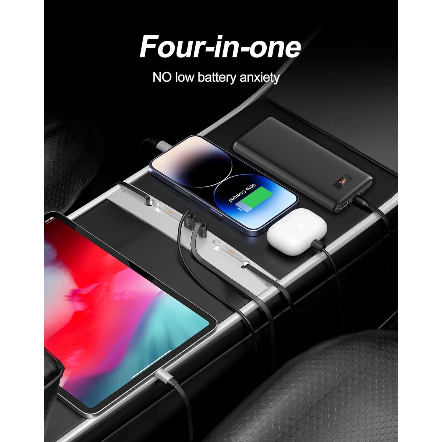 Hub USB 4-en-1 para Tesla 2024 Highland Modelo 3 54W