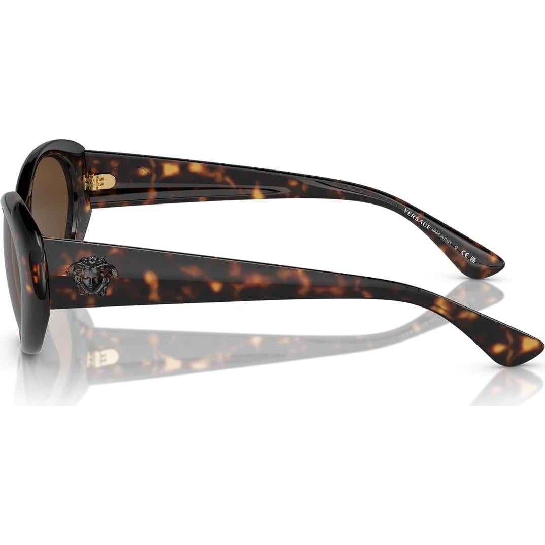 Gafas de sol Versace Mujer Marco Negro Lentes Grises 53mm