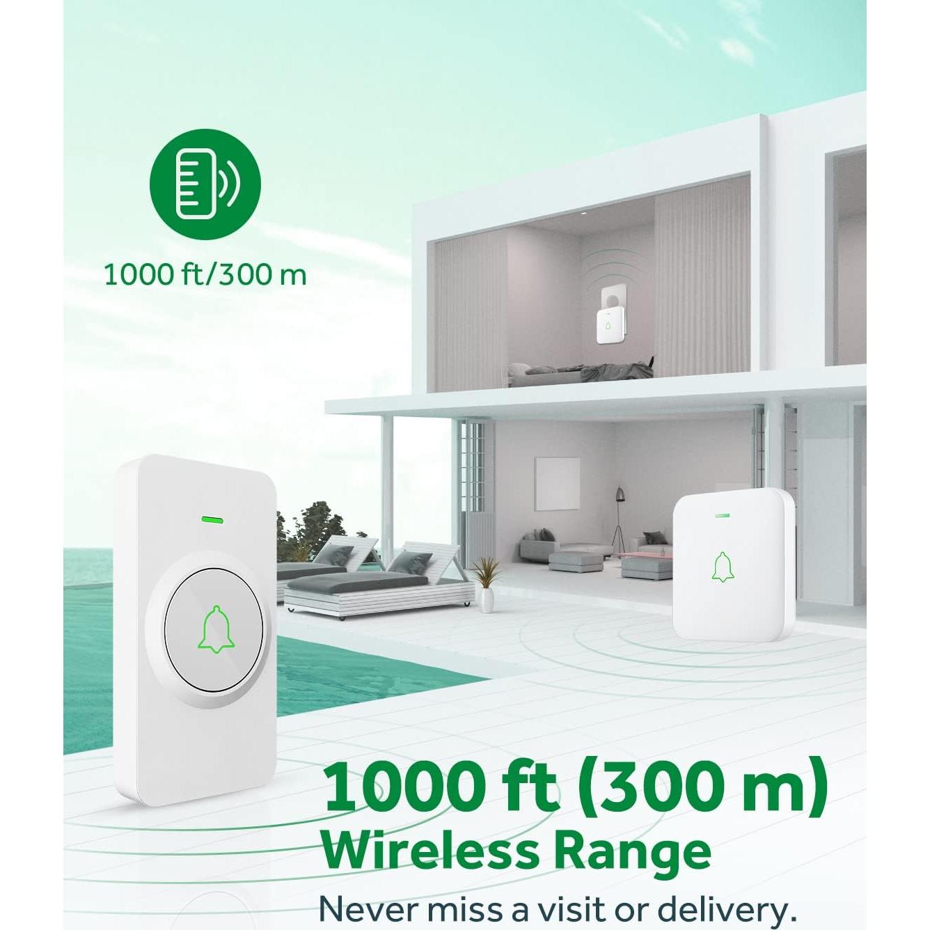 Timbre Inalámbrico AVANTEK CW-21 1000 Pies 52 Melodías