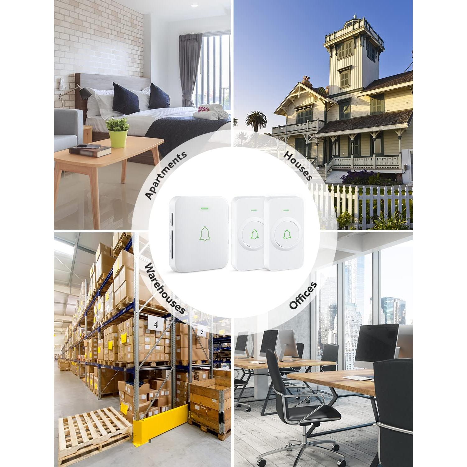 Timbre Inalámbrico AVANTEK CW-21 1000 Pies 52 Melodías