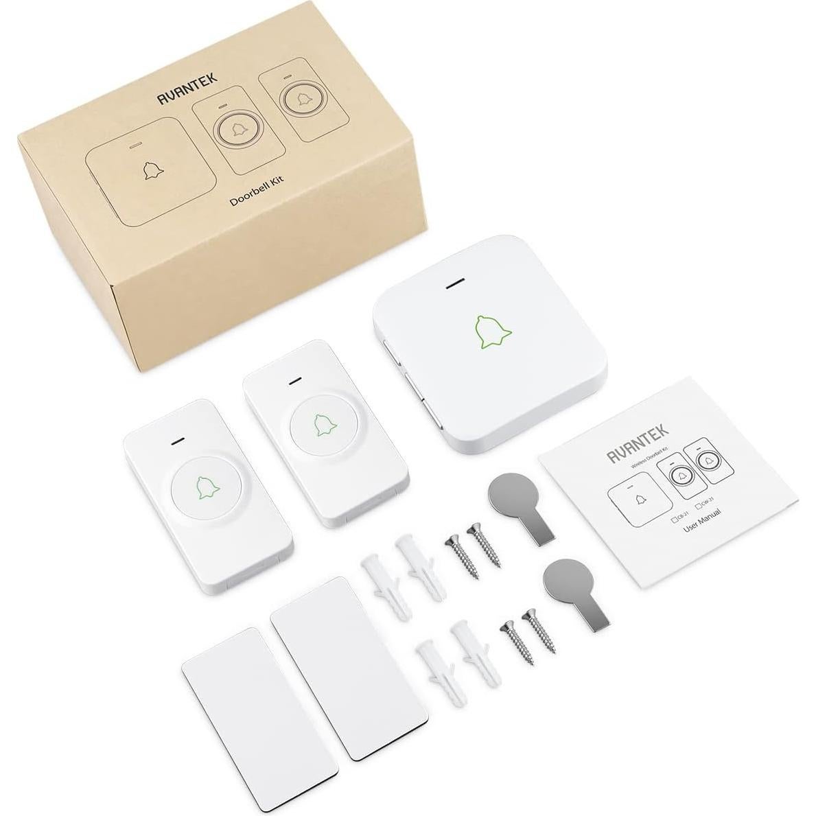 Timbre Inalámbrico AVANTEK CW-21 1000 Pies 52 Melodías