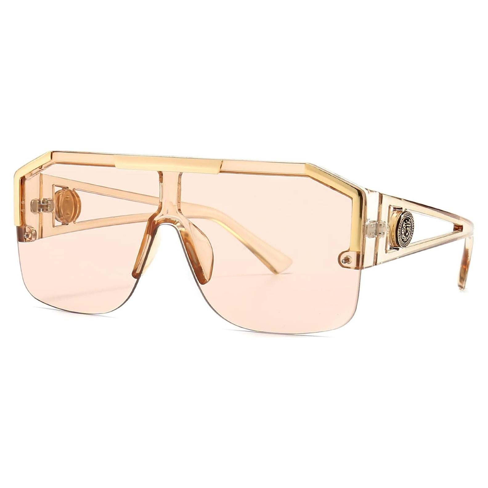 Gafas de sol cuadradas AIEYEZO con lente plana 72mm