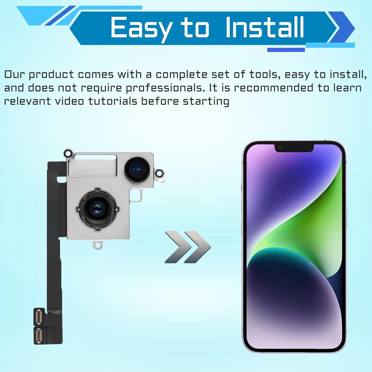 Reemplazo Cámara Trasera iPhone 14 Plus 12MP + Herramientas