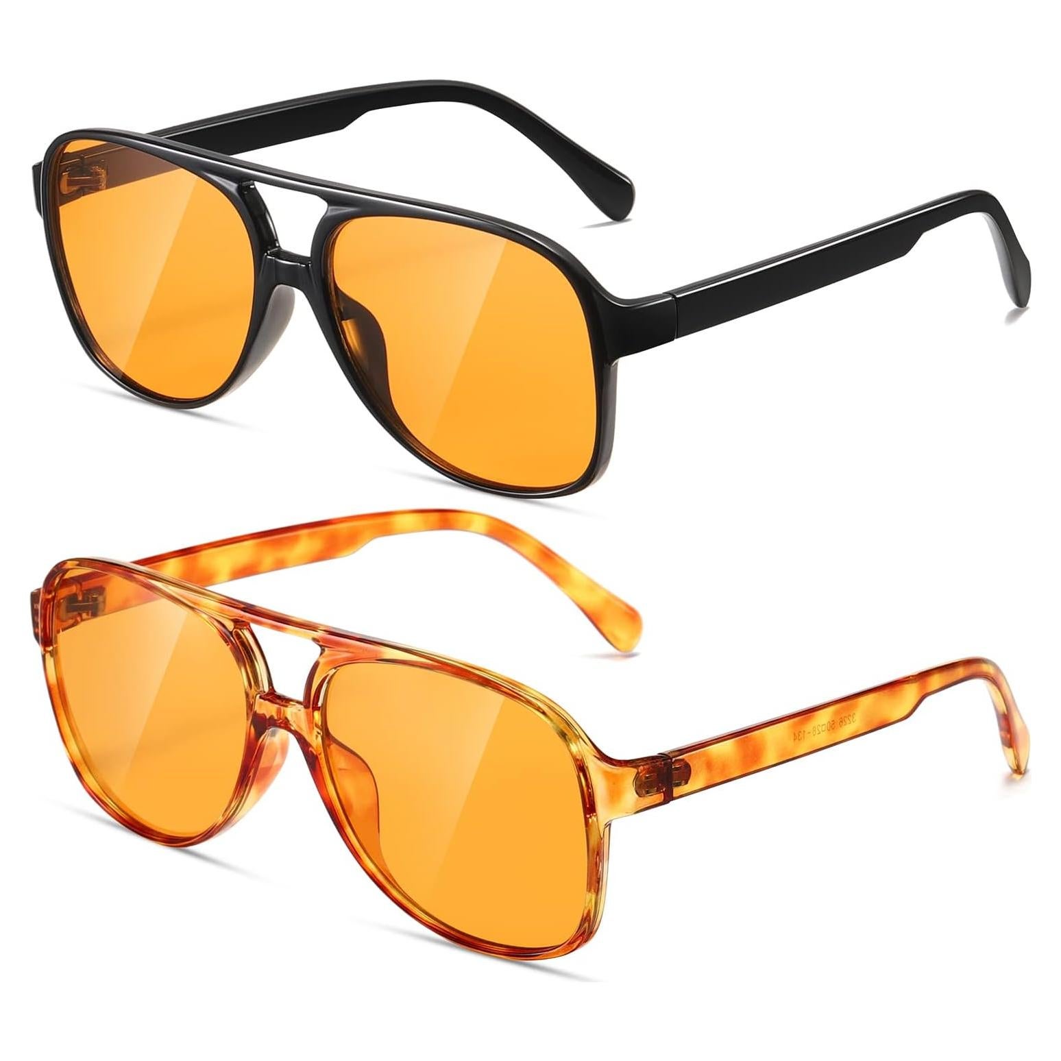 Gafas de sol aviador TIANYESY retro unisex 5.08x6.30 cm