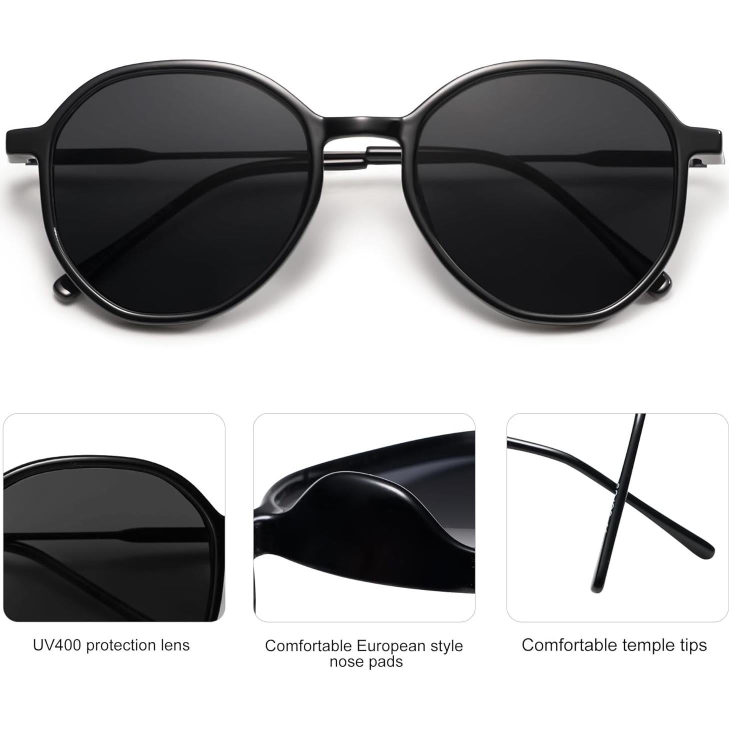 Gafas de sol hexagonales SOJOS UV400 para mujeres