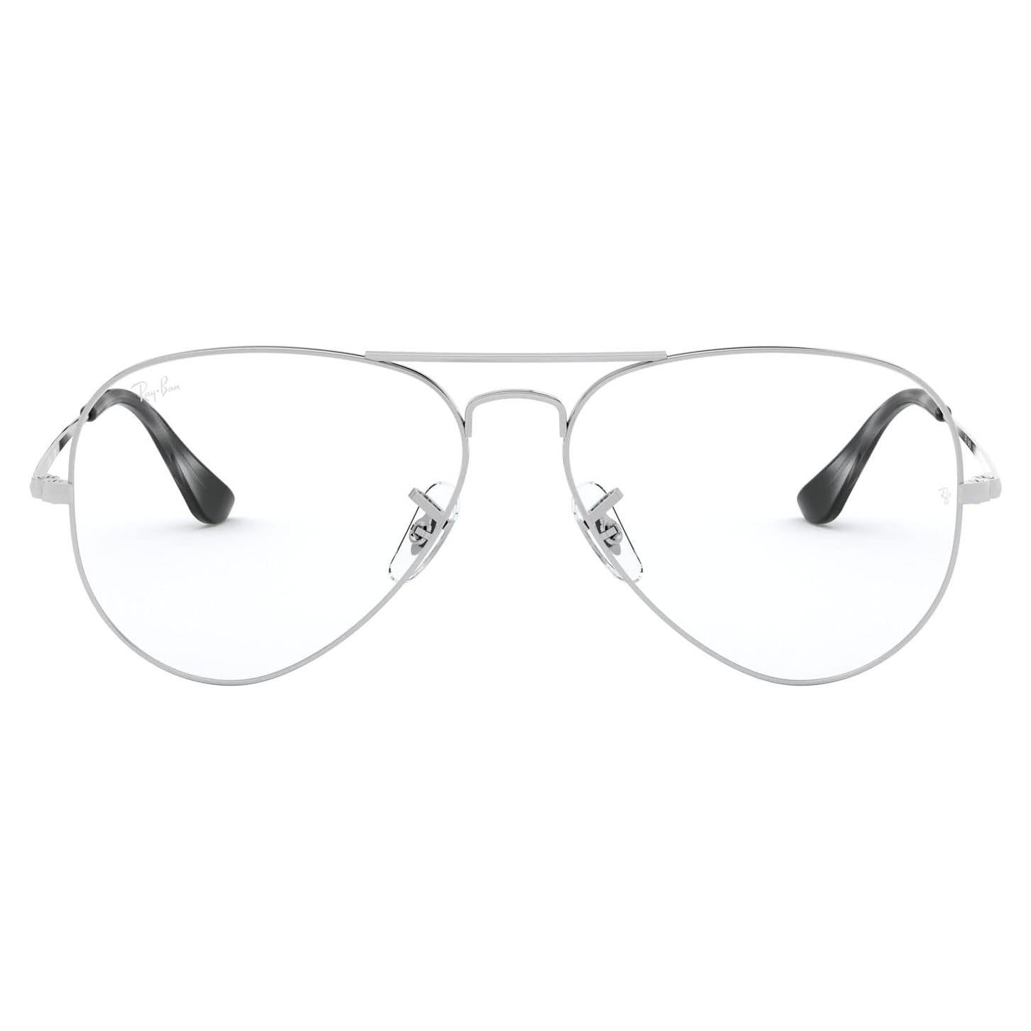 Gafas de Prescripción Ray-Ban RX6489 Aviador Plata 58mm