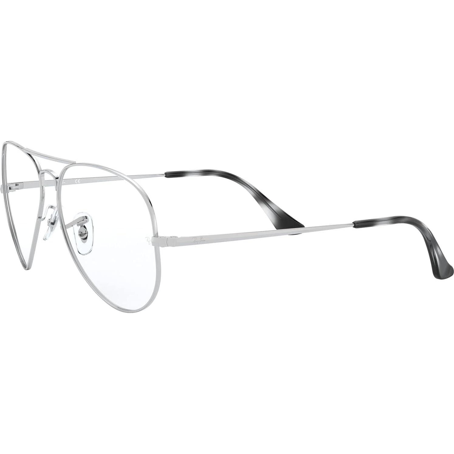 Gafas de Prescripción Ray-Ban RX6489 Aviador Plata 58mm