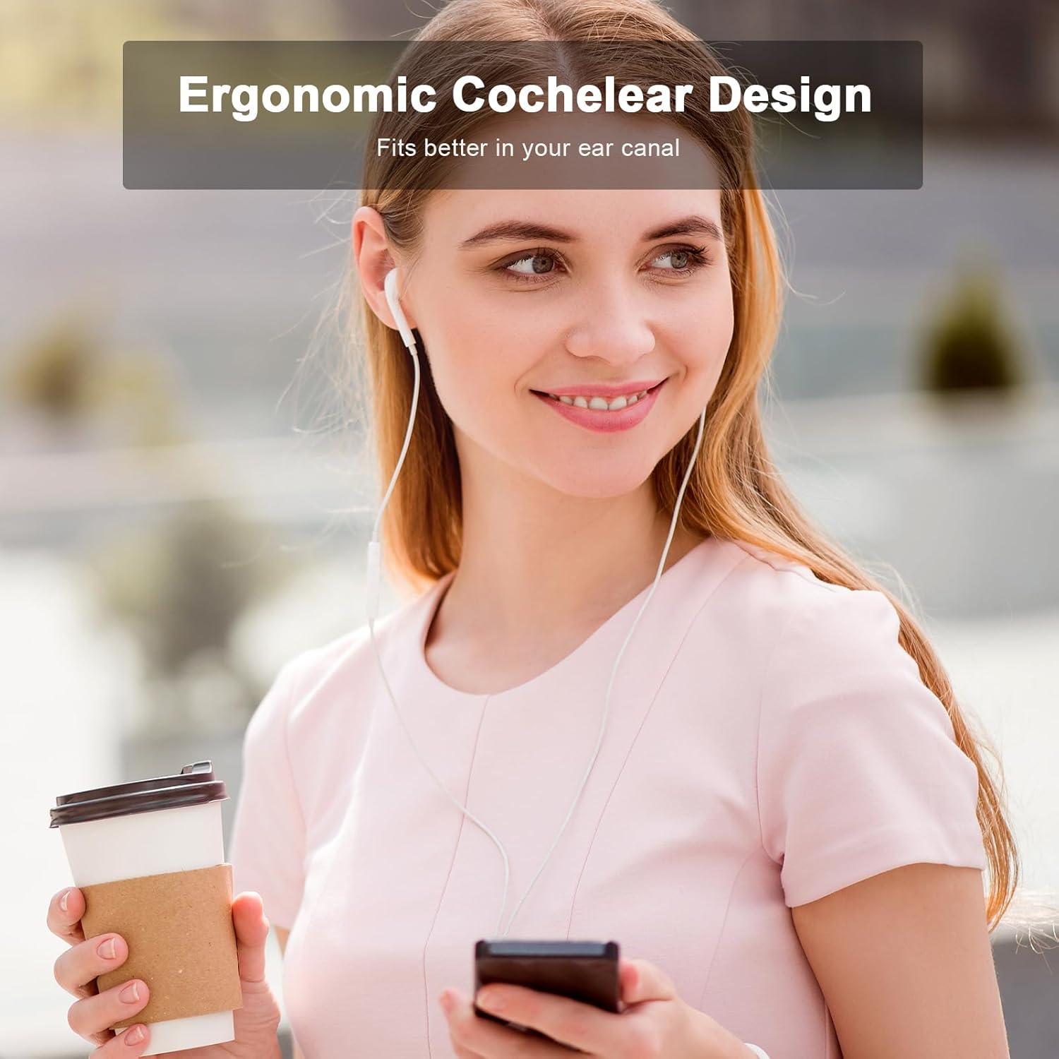 Auriculares con Cable Ucaca para iPhone 14/13/12 - 2 Paquete HiFi