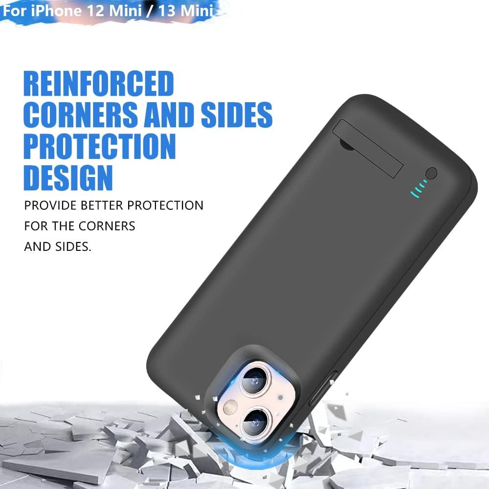 Funda de Batería 4000mAh para iPhone 12/13 Mini - Negro