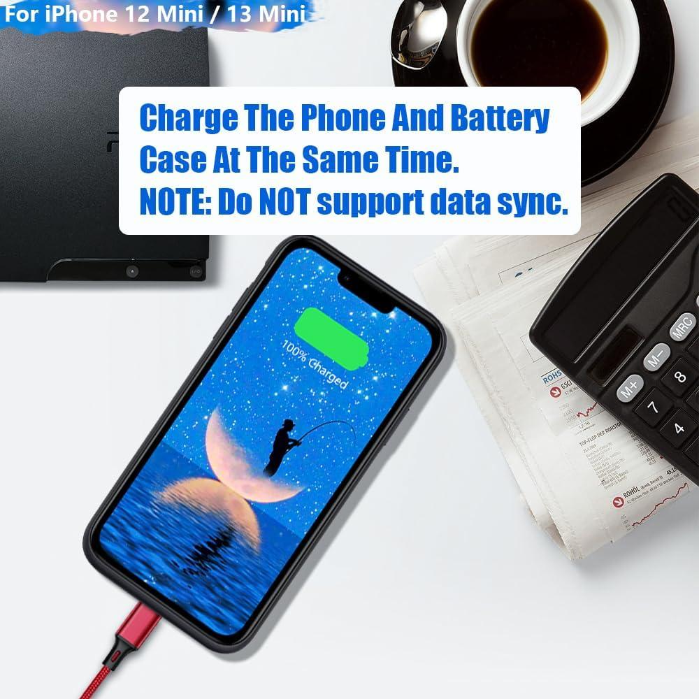 Funda de Batería 4000mAh para iPhone 12/13 Mini - Negro