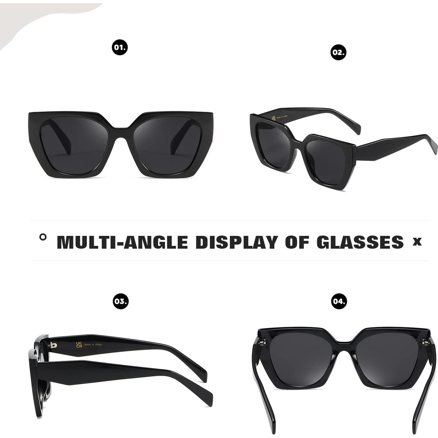 Gafas de sol cuadradas TIANYESY con protección UV para todos